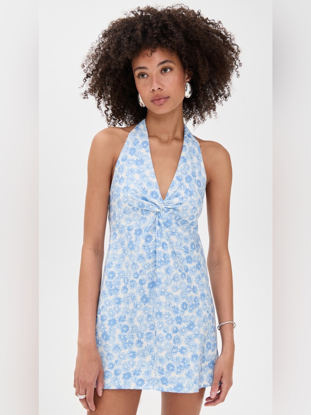 Reformation Jesella blue floral dress, size 0